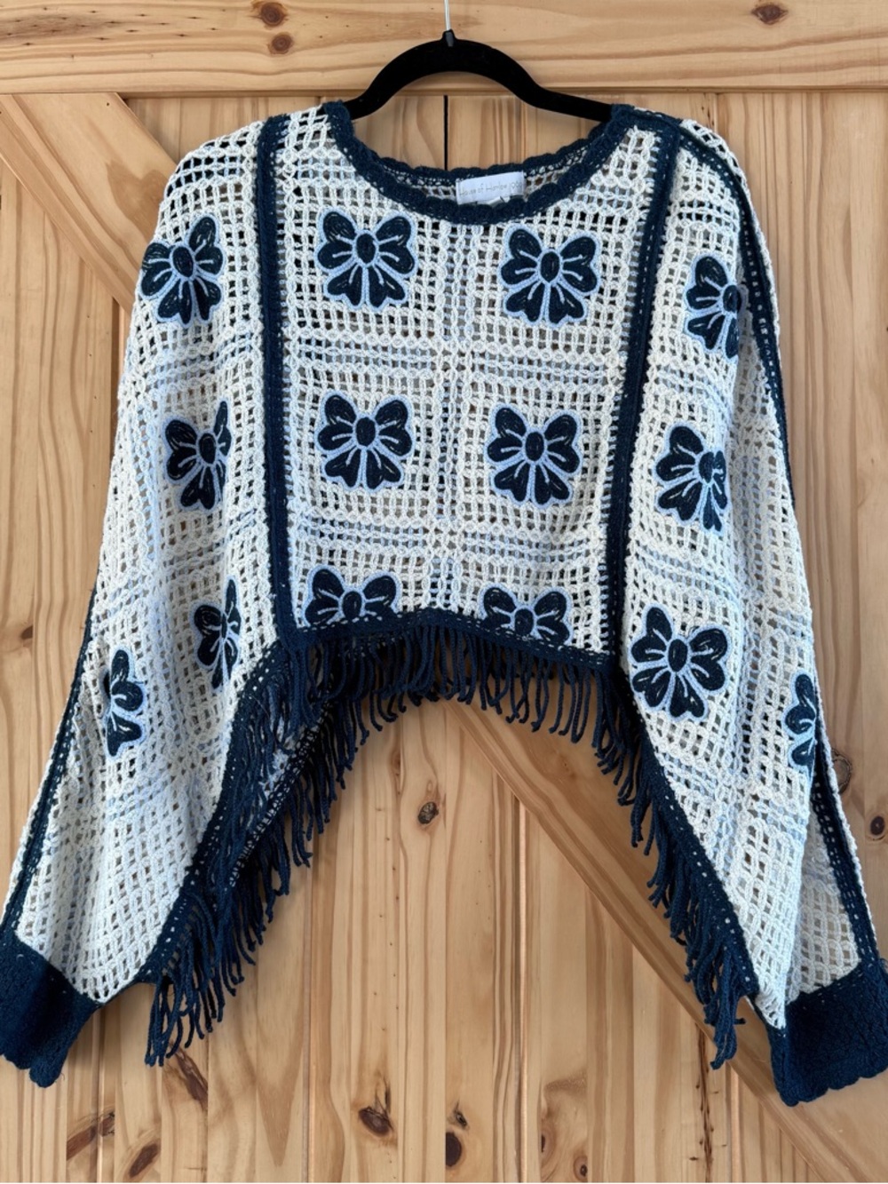 House of Harlow 1960 Crochet Bow Top